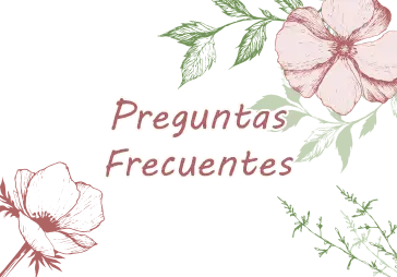 imagen d e flores donde pone preguntas frecuentes