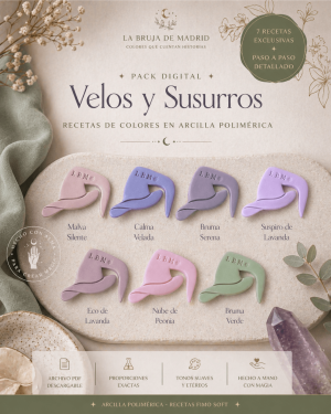 Recetas de color para arcilla polimérica tonos suaves Velos y Susurros Fimo Soft